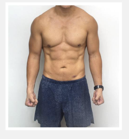 Example of 14% body fat