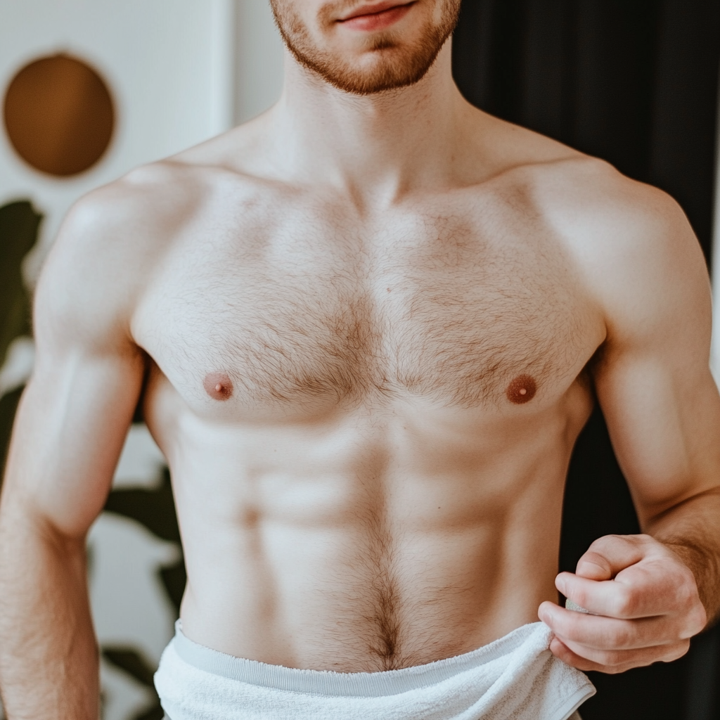 Illustration of 14% body fat physique